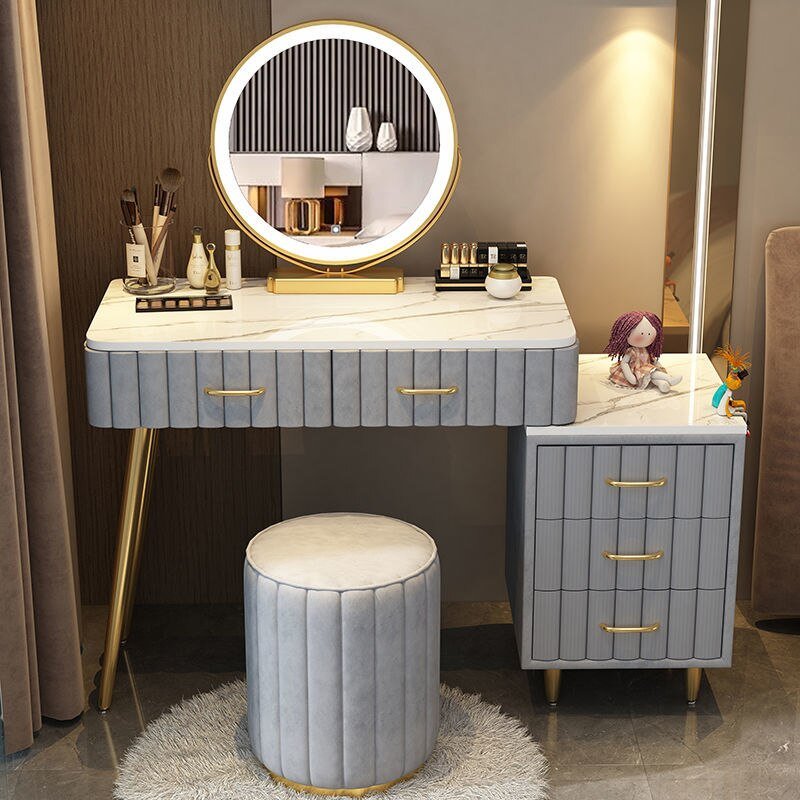 Multi - functional Dressing Table with LED Mirror - Casatrail.com