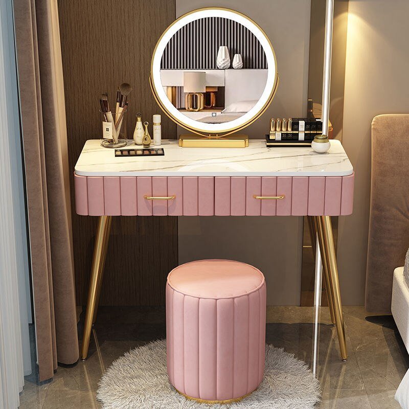 Multi - functional Dressing Table with LED Mirror - Casatrail.com