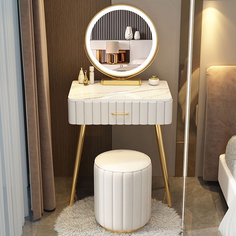 Multi - functional Dressing Table with LED Mirror - Casatrail.com