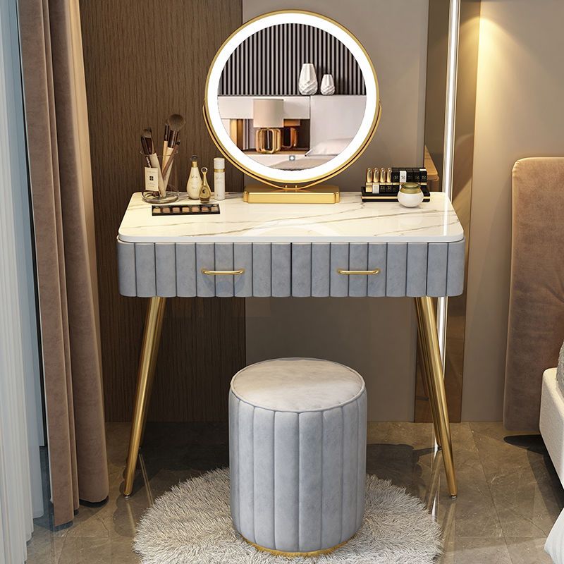 Multi - functional Dressing Table with LED Mirror - Casatrail.com