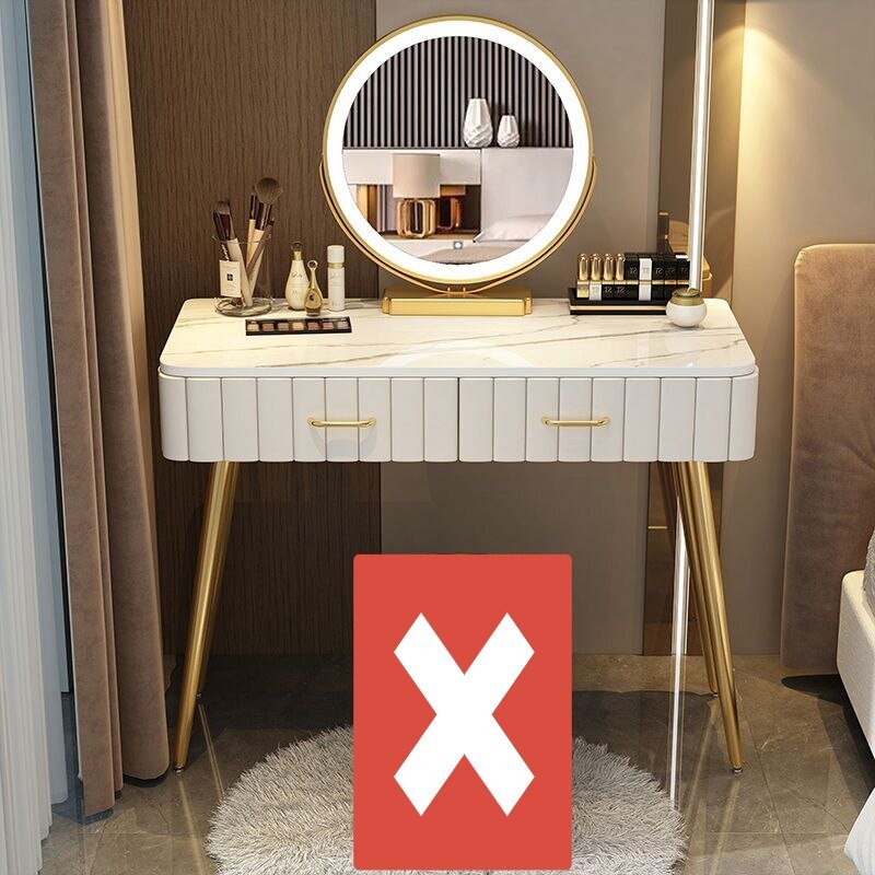 Multi - functional Dressing Table with LED Mirror - Casatrail.com