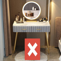 Thumbnail for Multi - functional Dressing Table with LED Mirror - Casatrail.com