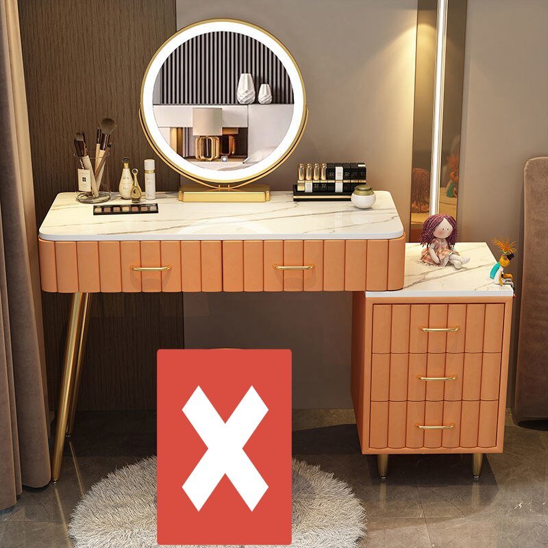 Multi - functional Dressing Table with LED Mirror - Casatrail.com