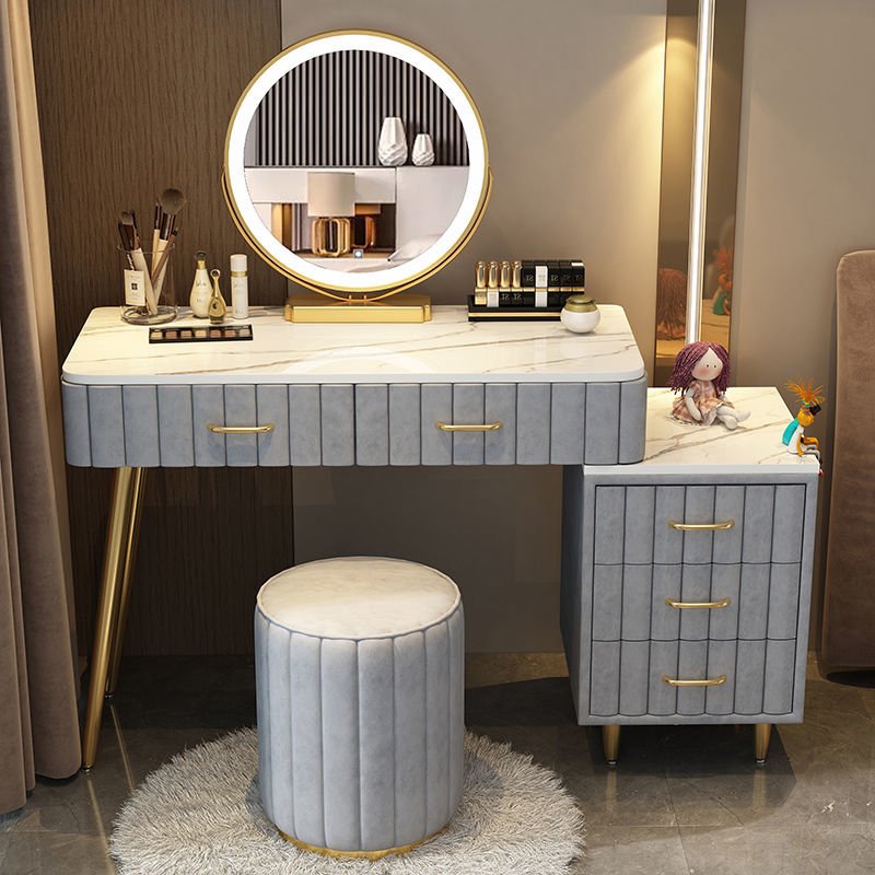 Multi - functional Dressing Table with LED Mirror - Casatrail.com