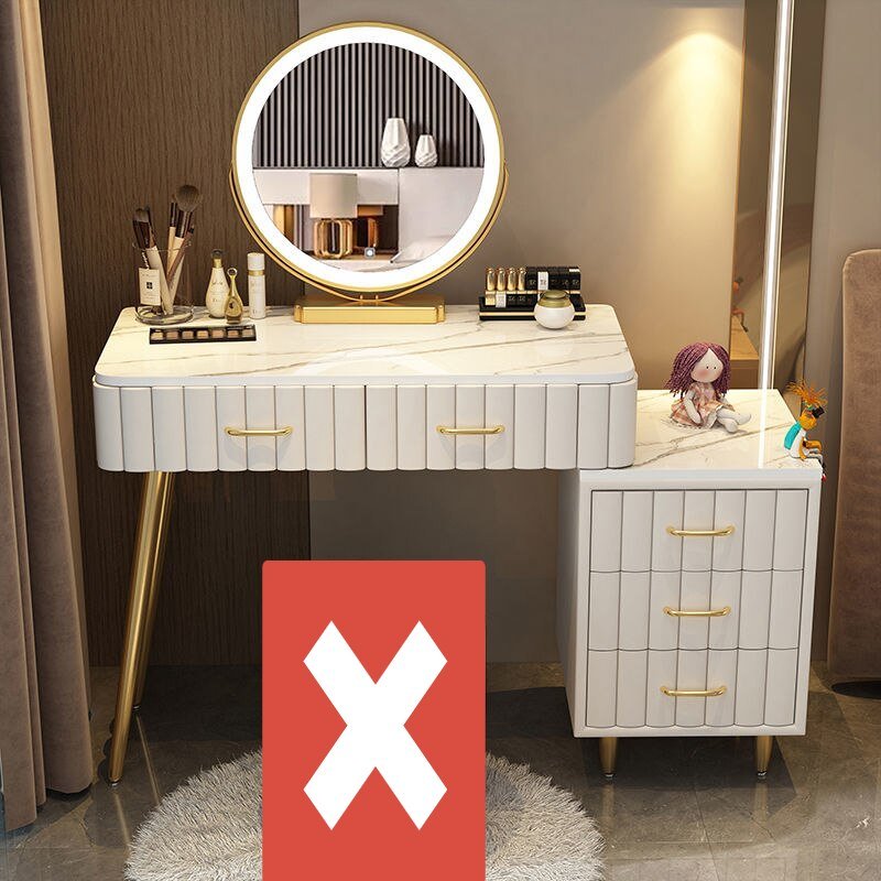 Multi - functional Dressing Table with LED Mirror - Casatrail.com