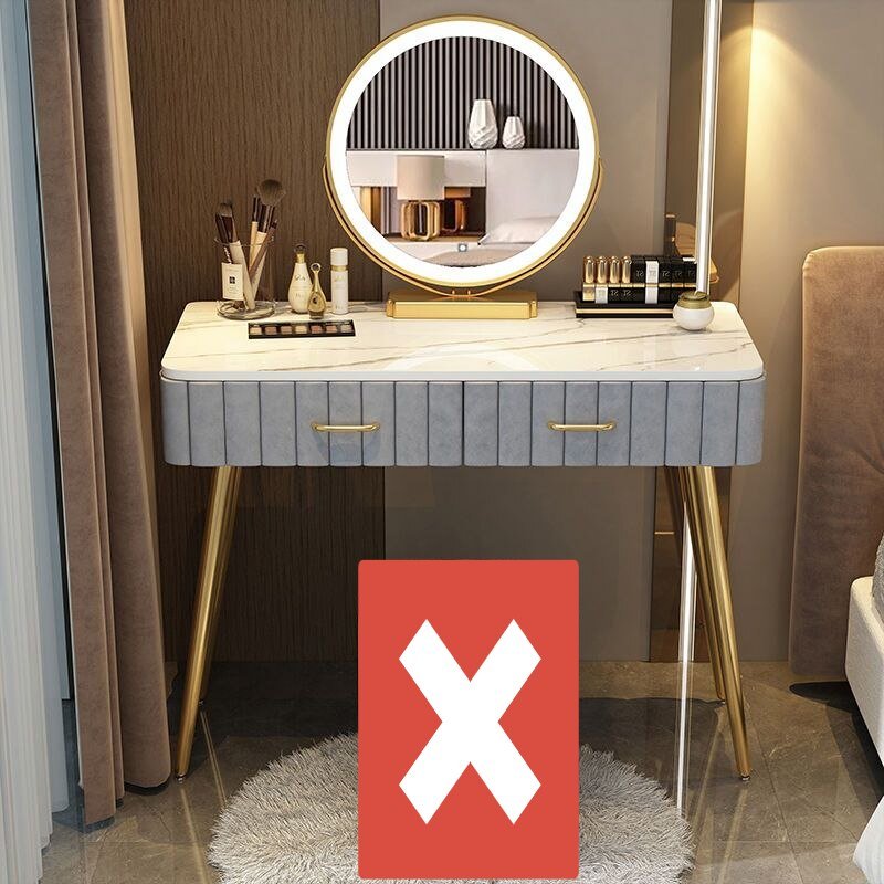 Multi - functional Dressing Table with LED Mirror - Casatrail.com