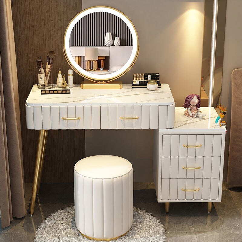 Multi - functional Dressing Table with LED Mirror - Casatrail.com