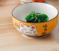 Thumbnail for Multi - size Lucky Cat Ceramic Bowl - Casatrail.com