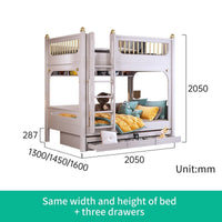 Thumbnail for Multifunctional Kid Bunk Bed With Safety Fence - Casatrail.com