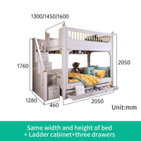 Thumbnail for Multifunctional Kid Bunk Bed With Safety Fence - Casatrail.com