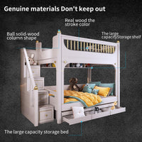 Thumbnail for Multifunctional Kid Bunk Bed With Safety Fence - Casatrail.com