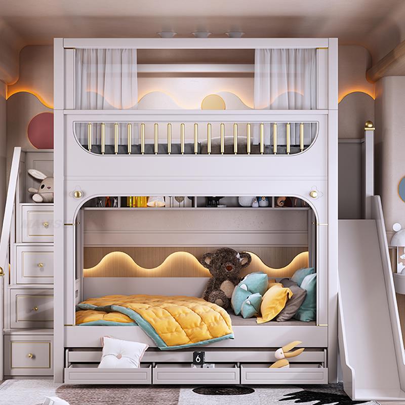 Multifunctional Kid Bunk Bed With Safety Fence - Casatrail.com