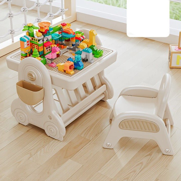 Multifunctional Kids Study Desk with Stable Table and Chair - Casatrail.com