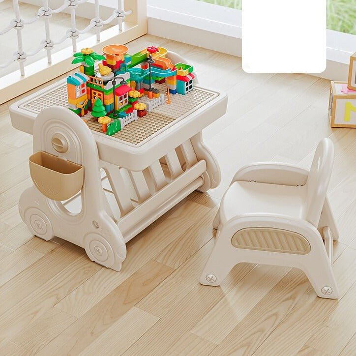 Multifunctional Kids Study Desk with Stable Table and Chair - Casatrail.com