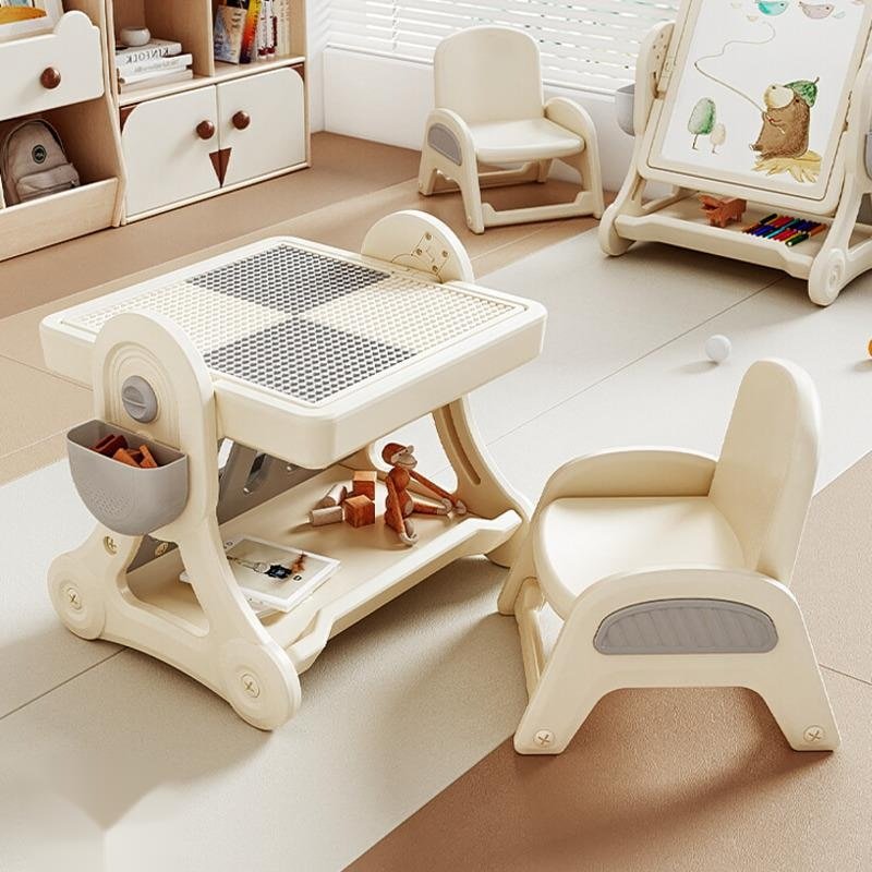 Multifunctional Kids Study Desk with Stable Table and Chair - Casatrail.com