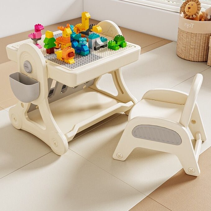 Multifunctional Kids Study Desk with Stable Table and Chair - Casatrail.com