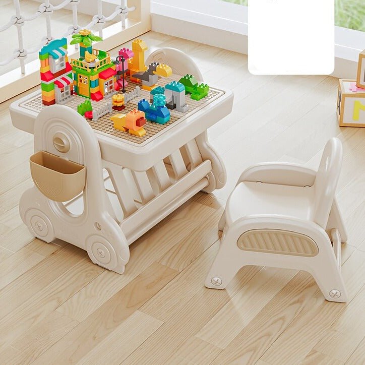 Multifunctional Kids Study Desk with Stable Table and Chair - Casatrail.com