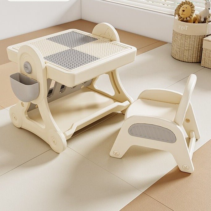 Multifunctional Kids Study Desk with Stable Table and Chair - Casatrail.com