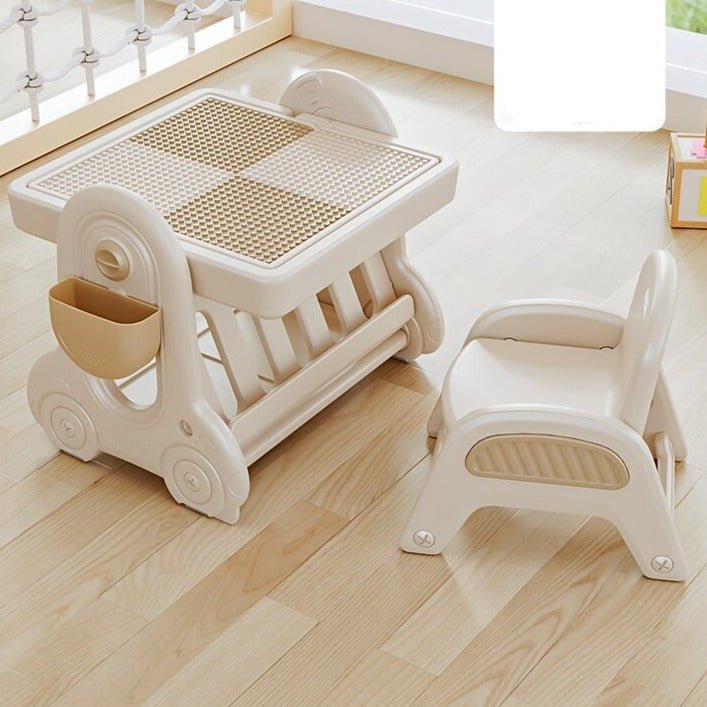 Multifunctional Kids Study Desk with Stable Table and Chair - Casatrail.com