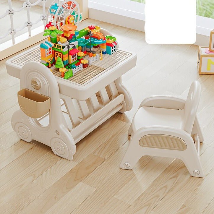 Multifunctional Kids Study Desk with Stable Table and Chair - Casatrail.com