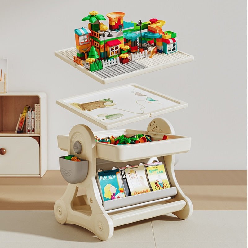 Multifunctional Kids Study Desk with Stable Table and Chair - Casatrail.com