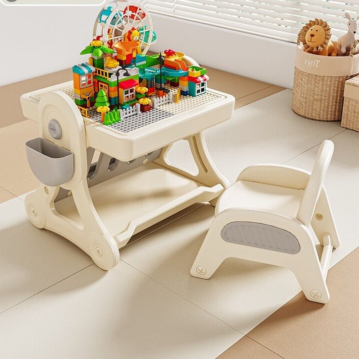 Multifunctional Kids Study Desk with Stable Table and Chair - Casatrail.com