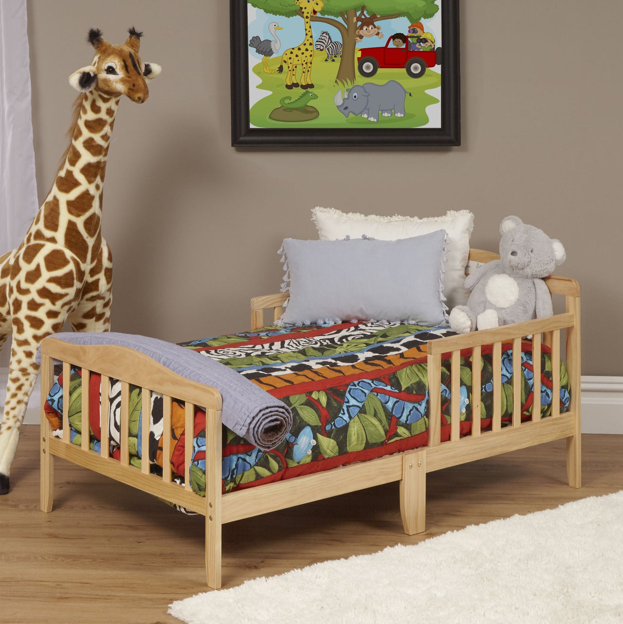 Natural Finish Toddler Platform Bed - Casatrail.com