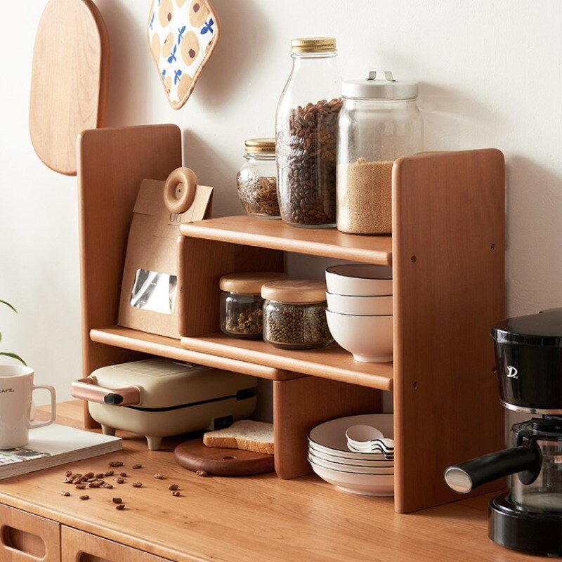 Natural Wood Telescopic Bookshelf - Casatrail.com