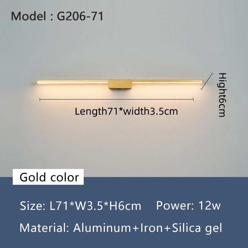 NEO Gleam LED Bathroom Mirror Light - Modern Wall Lamp 19W - 27W - Casatrail.com