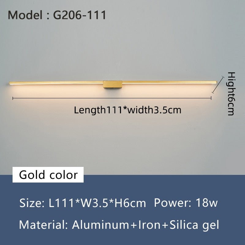 NEO Gleam LED Bathroom Mirror Light - Modern Wall Lamp 19W - 27W - Casatrail.com