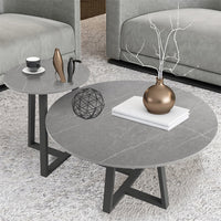 Thumbnail for Nesting Set of 2 Modern Marble Coffee Tables - Casatrail.com