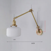 Thumbnail for New Ceramic Copper LED Wall Lamp With Swing Long Arm - Casatrail.com