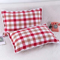 Thumbnail for New Cotton Lattice Pillow Case Cover - Casatrail.com