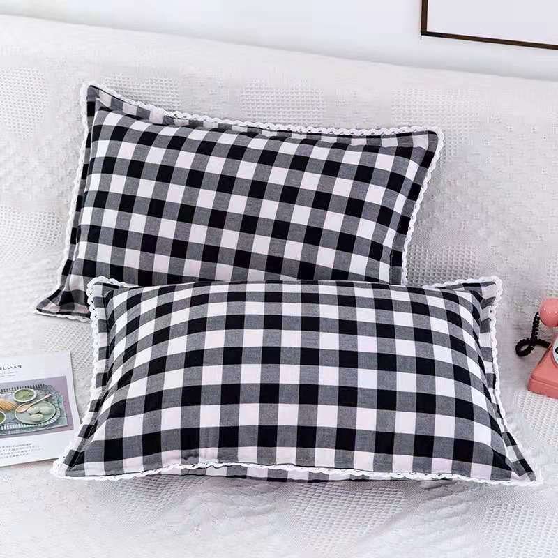 New Cotton Lattice Pillow Case Cover - Casatrail.com