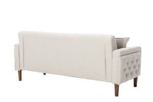 New Gray Linen Convertible Sofa Set - Casatrail.com