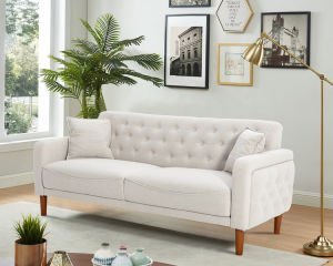 New Gray Linen Convertible Sofa Set - Casatrail.com