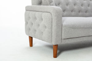 New Gray Linen Convertible Sofa Set - Casatrail.com