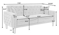 Thumbnail for New Gray Linen Convertible Sofa Set - Casatrail.com