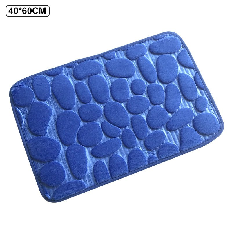 Non - Slip Cobblestone Embossed Bathroom Mat - Casatrail.com