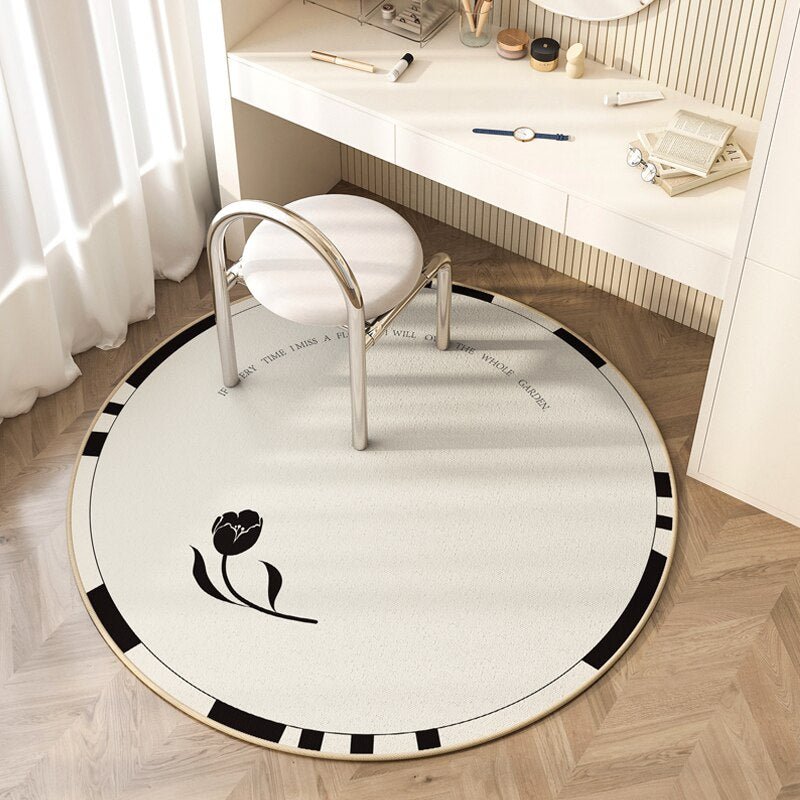 Non - Slip Round Soft Living Room Carpet - Casatrail.com