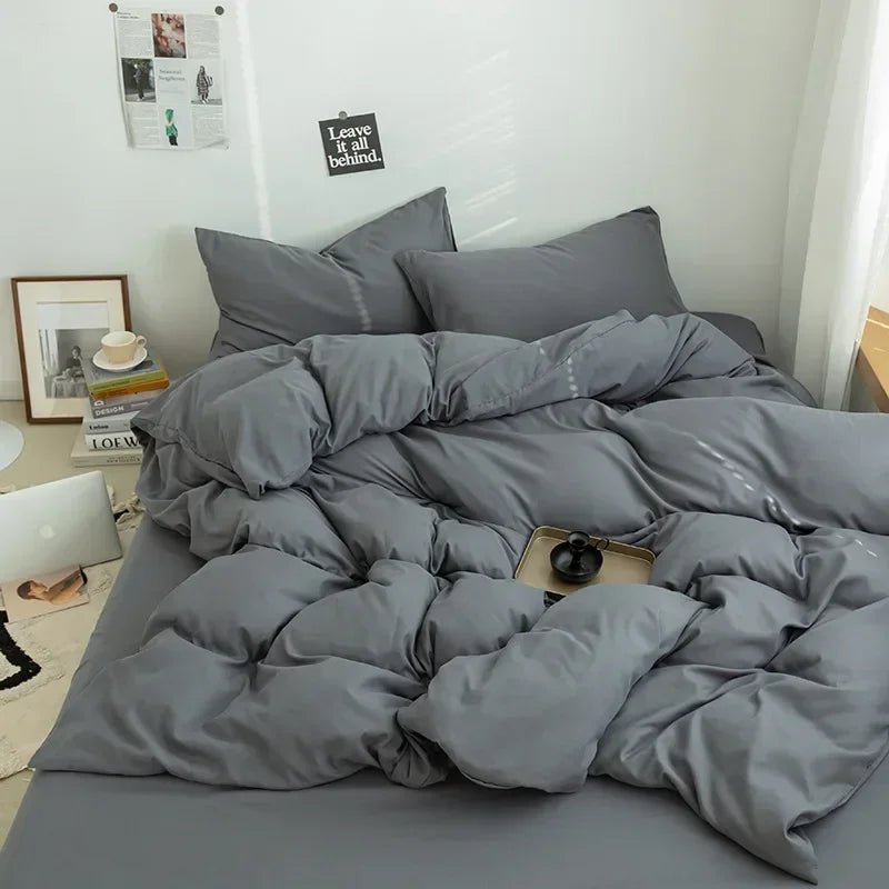 Nordic Bedding Set with Duvet Cover, Bed Sheet & Pillowcase - Casatrail.com