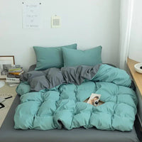 Thumbnail for Nordic Bedding Set with Duvet Cover, Bed Sheet & Pillowcase - Casatrail.com