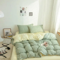 Thumbnail for Nordic Bedding Set with Duvet Cover, Bed Sheet & Pillowcase - Casatrail.com