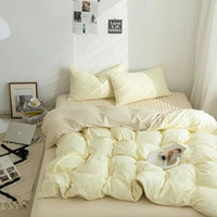 Thumbnail for Nordic Bedding Set with Duvet Cover, Bed Sheet & Pillowcase - Casatrail.com