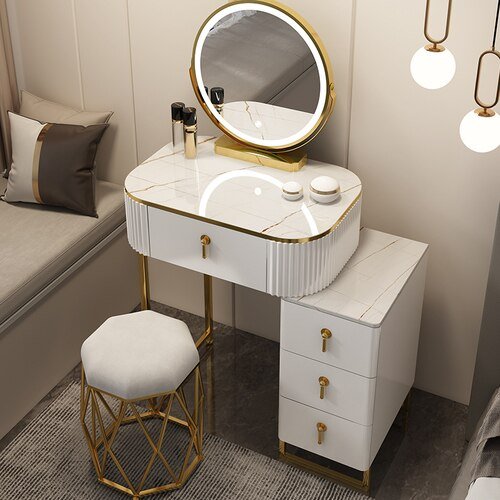 Nordic Bedroom Dressing Table - Minimalist Classic Design - Casatrail.com