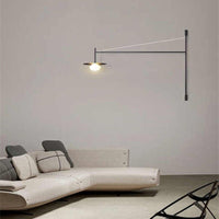 Thumbnail for Nordic Black Swing Arm Wall Lamp - Casatrail.com