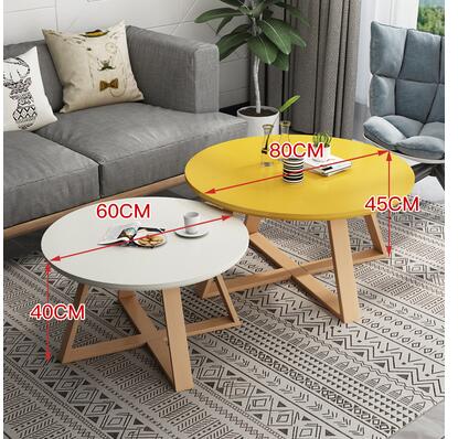 Nordic Casual Small Round Coffee Table - Casatrail.com