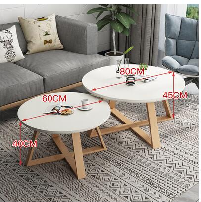 Nordic Casual Small Round Coffee Table - Casatrail.com