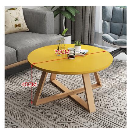 Nordic Casual Small Round Coffee Table - Casatrail.com