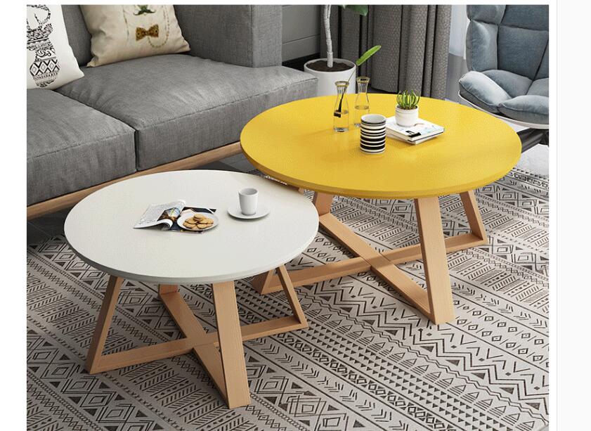 Nordic Casual Small Round Coffee Table - Casatrail.com